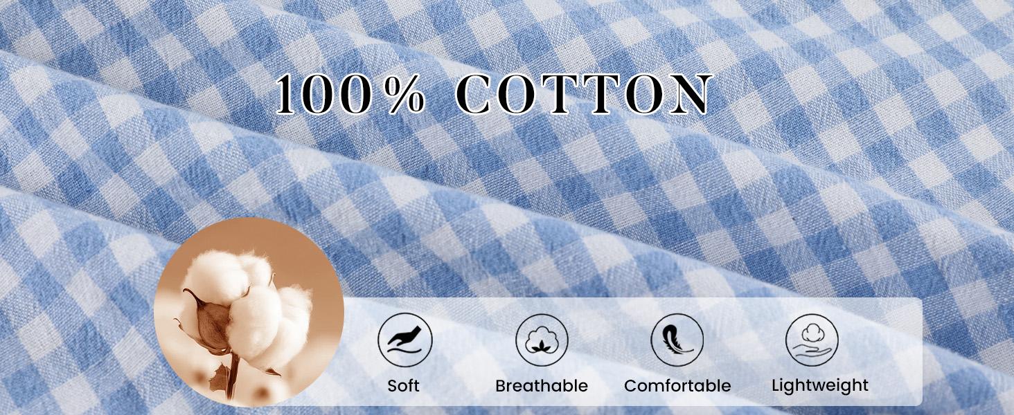 YeeZaa Gingham Pajamas Set 2 Piece for Women Plaid Sets Pjs Vintage Y2K 100% Cotton Clothes Button Down Babydoll Top with Puff Sleeves & Matching Ruffle Pants Cute Loungewear Loungewear Pjs Sleepwear Nightwear Homewear Comfort Outfit SpringStatements