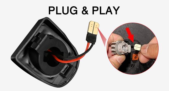 Nilight License Plate Lights Compatible with 1999-2001 2002 2003 2004 2005 2006 2007 2008 2009 2010 2011 2012 2013 Chevy Silverado 1500 2500 3500 GMC Sierra Black housing 6000K White 2PCS Pack