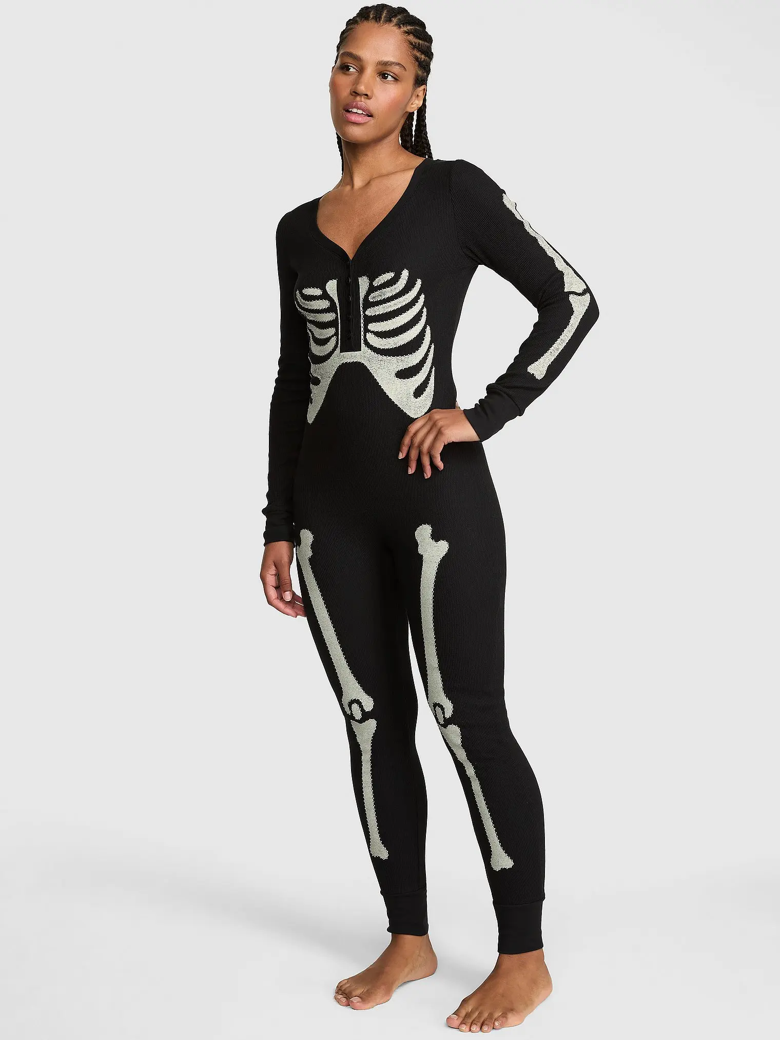 PINK Halloween Thermal Onesie