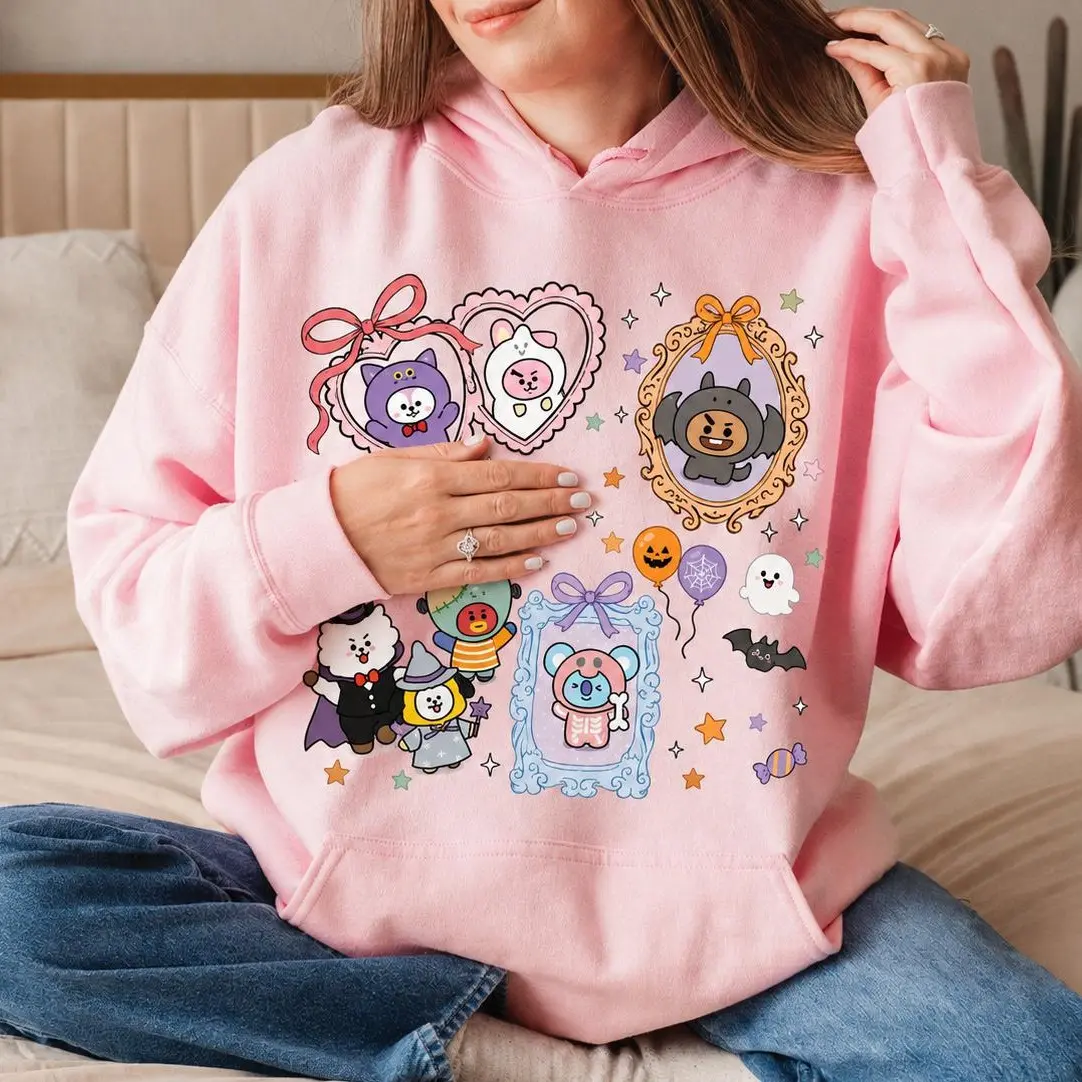 Arirang Halloween Hoodie, Cute KPop Fan Spooky Season Sweatshirt, Kpop Boy Group Halloween Apparel, Fandom Gift, Womenswear