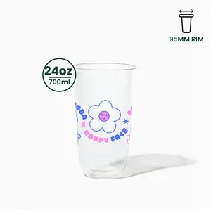 Bunny | 24oz Clear Soft Plastic Cup | 95mm Rim | 1000 pcs/Case