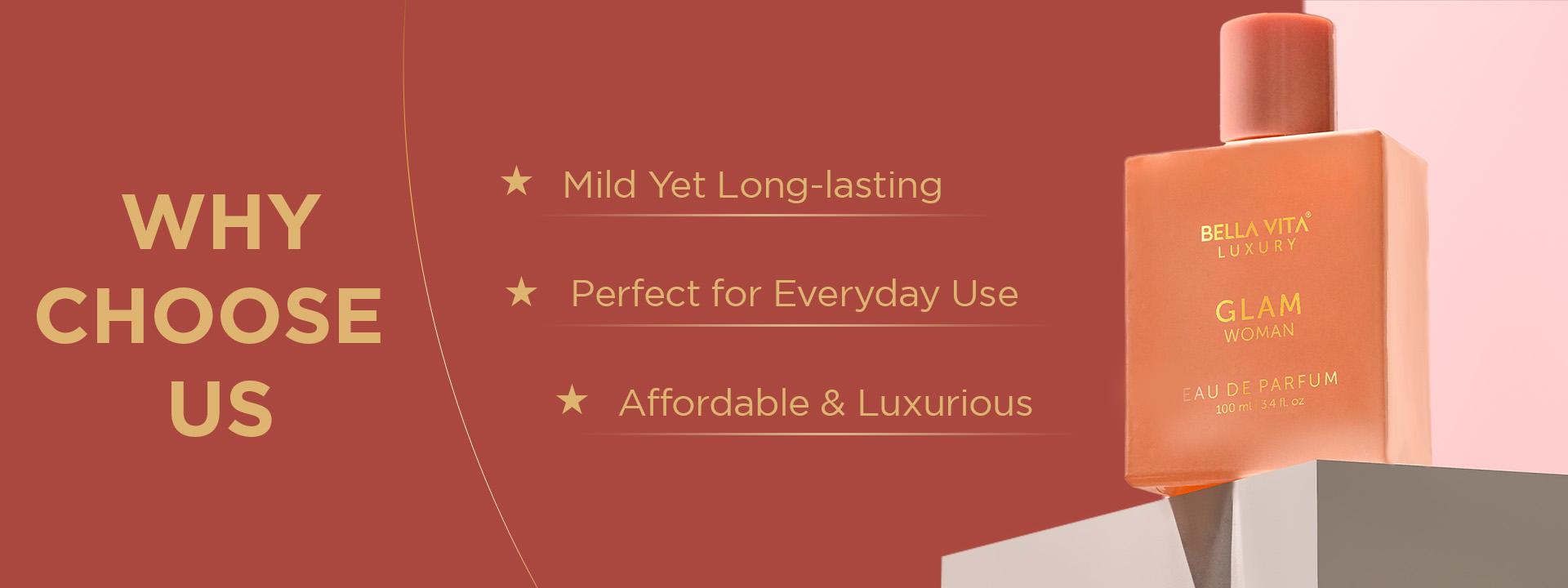 Bellavita Luxury Glam Woman Eau De Parfum 100ML | Jasmine Citrus Women Perfume | Long Lasting Bold Fragrance | Women Perfume Gift Set | Perfume for Women | Women’s Day Special