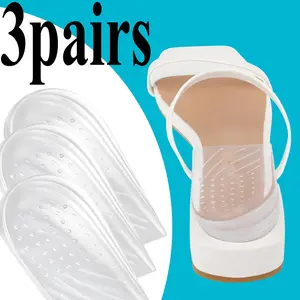 3 Pairs Silicone Medial & Lateral Heel Insoles 3 Layers Adjustable Heel Wedge Inserts for Supination & Pronation Correction - for Bow Legs, Knee Pain, Foot Alignment Ideal Choice for Men And Women shoe fall winter casual sole protectors dinsoles magnetic