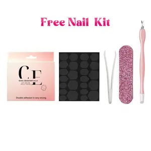 UV Solid Jelly Adhesive Long Lasting 10- 14 days - 24 stickers / sheet, 10 sheets (240 pcs)