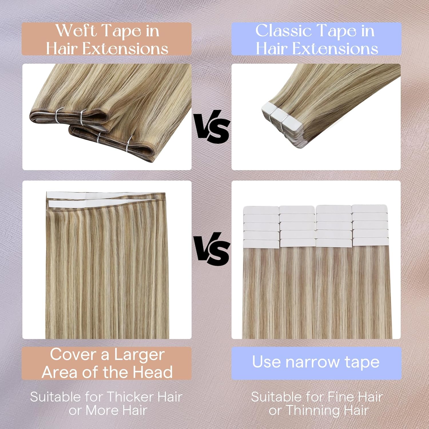 Full Shine Genius Weft Tape in Extensions Natural Human Straight Hair 1 Pcs 18-24lnch 50G And 4 Pcs 16-22lnch 90-120G