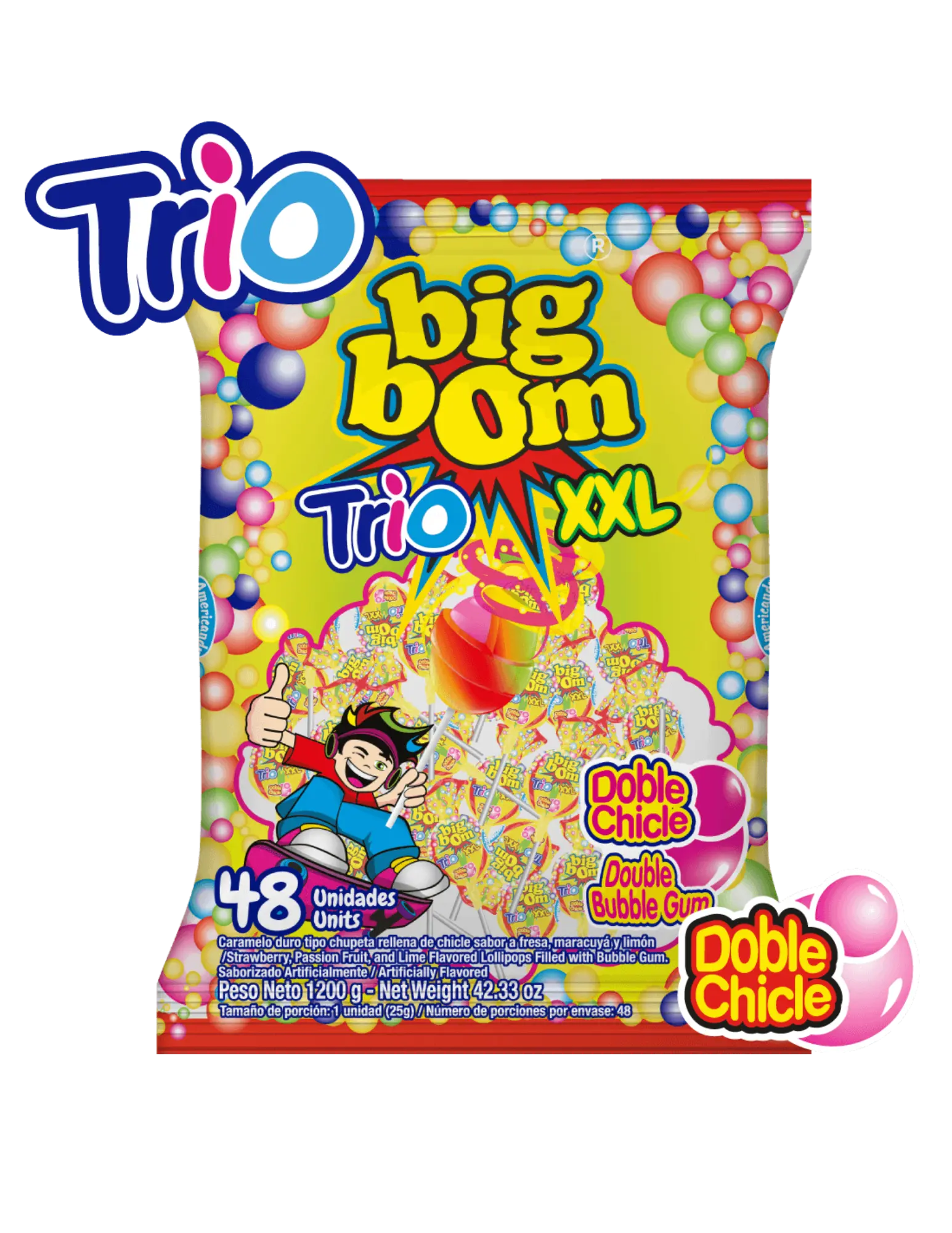 Americandy XXL Lollipops, Three Sensations