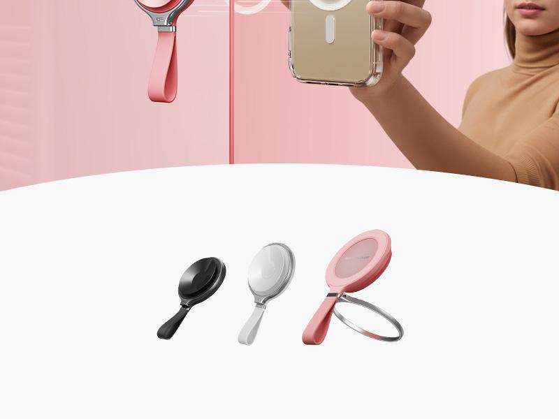 ESR MagSafe Suction Mount - Silicone Phone Grip for iPhone 17/16/15/14/13/12, Android, S25, TikTok, Video & Selfies, Hands-Free Mirror Phone Holder