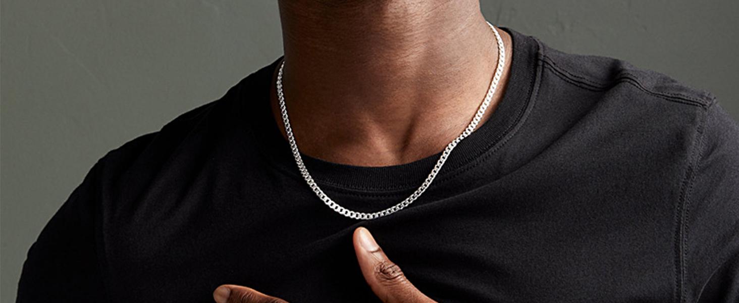 3.5mm Miami Stainless Steel Cuban Chain for Men Cuban Link Curb Chain Necklace for Women Men (Unisex)