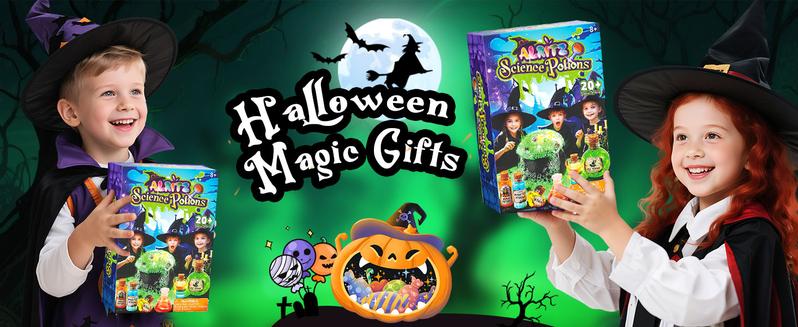 Alritz Science Potions Kit for Kids 23 Magical MixBottles with Witch Cauldron Birthday Christmas Party Decorations Gift for Boys & Girls Ages 8-12+