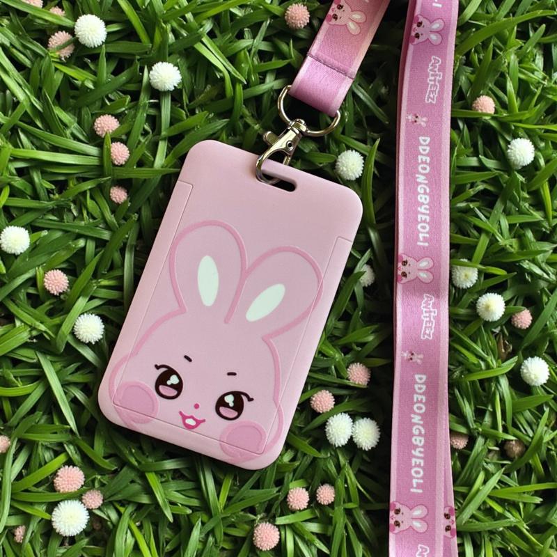 ATZ Photocard Holder with lanyard, Ateezzz Kpop Photocard Holder, Aniteez Keychain, Card Holder keychain