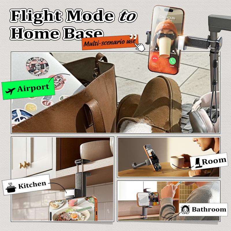 LISEN Airplane Phone Holder (LED) Travel Funny Gifts for Mens Stocking Stuffers White Elephant Gifts Who Have Everything Cool Gadgets Travel Essentials Accessories Selfie Photography Happy New Year LISEN Airplane Phone Holder (LED) Travel Funny Gifts for Mens Stocking Stuffers White Elephant Gifts Who Have Everything Cool Gadgets Travel Essentials Accessories Selfie Photography Happy New Year