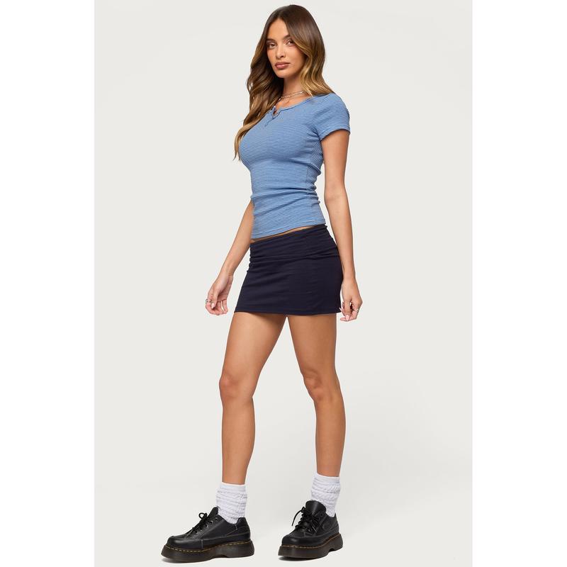 Panyah Striped Henley T Shirt