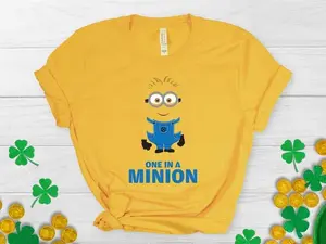 Funny One in a Minions Yellow Despicable Me 2D T-Shirt, Nostalgia 2D Print T-Shirt, Cartoon Network Shirt, Gifts for Cartoon Fans #Minions#CartoonNetwork #NostalgiaCore #DespicableMe#GraphicTee #StreetwearUS