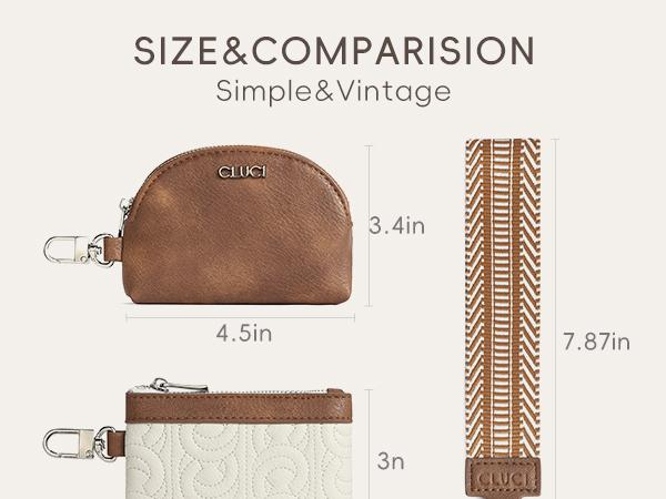 CLUCI TikTokShopSpringGlowUp Dual Pouch Wristlet Wallet for Women Clutch Zipper Coin Purse Detachable Keychain Wallet Mini Zip Gift Leather Compact Clip Durable purse women wallet women CLUCI TikTokShopSpringGlowUp Dual Pouch Wristlet Wallet for Women Clutch Zipper Coin Purse Detachable Keychain Wallet Mini Zip Gift Leather Compact Clip Durable purse women wallet women