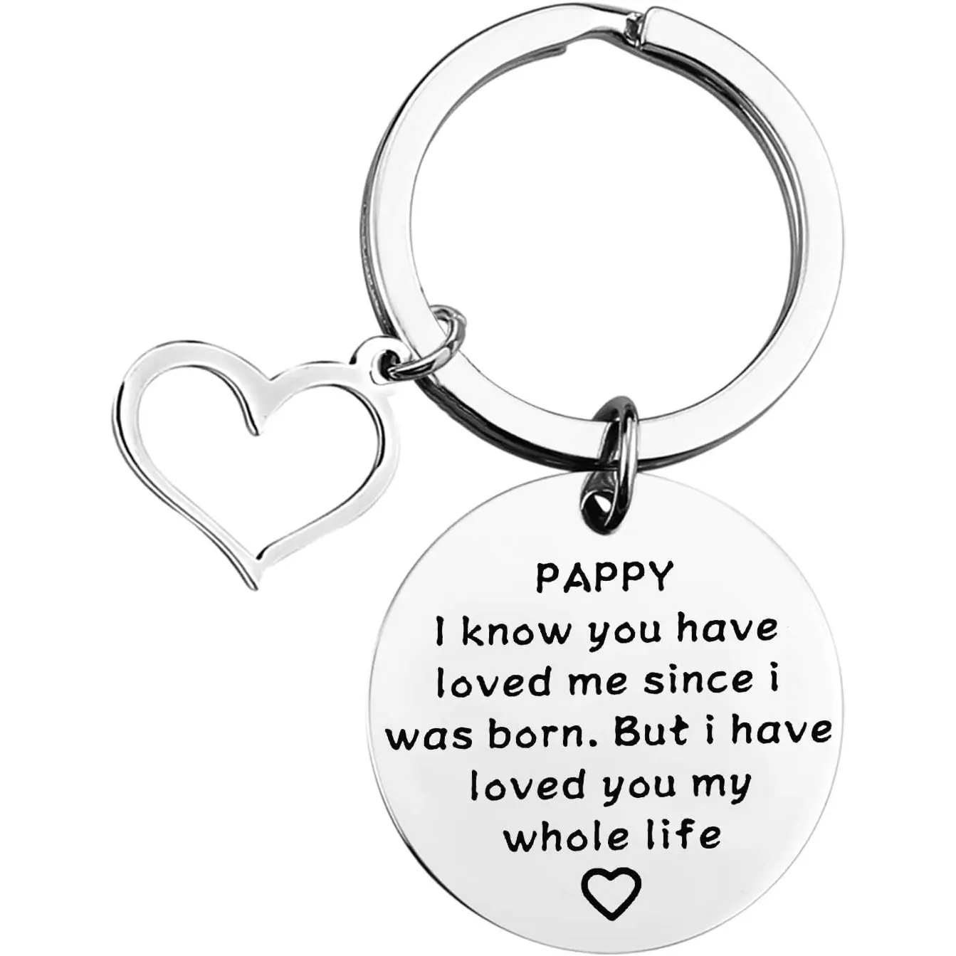 Pappy Keychain Grandpa Gift Father’s Day Gift Birthday Present for Grandpa