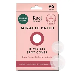 Rael Pimple Patches, Miracle Invisible Spot Cover - Hydrocolloid Acne Pimple Patch, Absorbs Zits & Blemish, Korean Skin Care, 2 Sizes (96 Count)