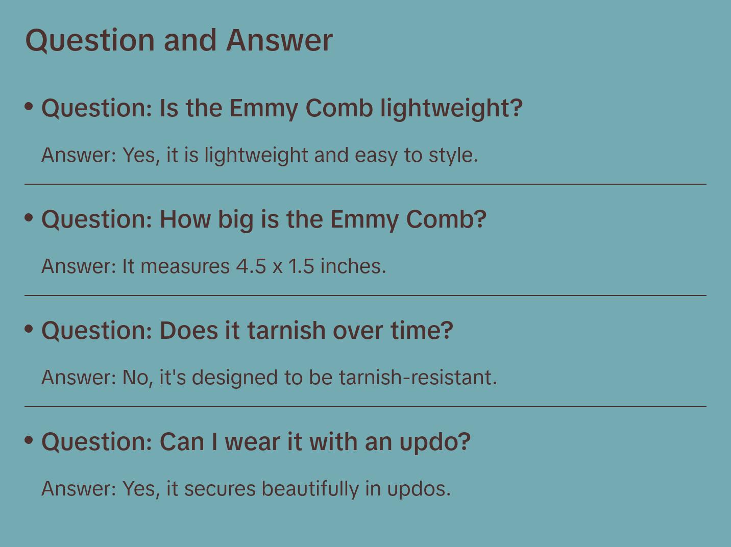 Emmy Comb
