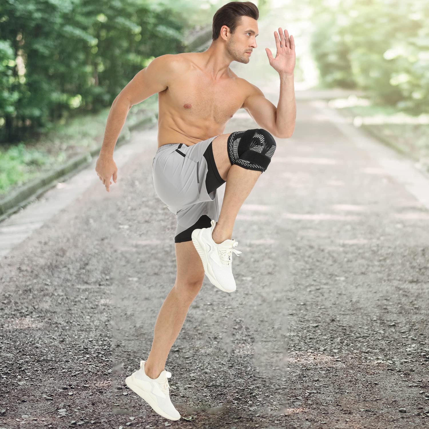 Ollas Sports Knee Pads with Copper Ion Technology & Copper Fiber for Enhanced Protection Four-Way Elastic Nylon for Basketball Volleyball