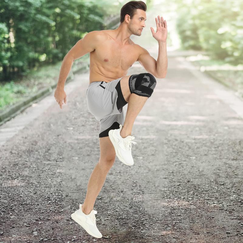 Ollas Sports Knee Pads with Copper Ion Technology & Copper Fiber for Enhanced Protection Four-Way Elastic Nylon for Basketball Volleyball