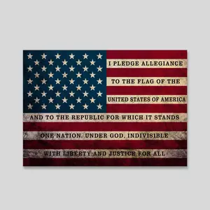 Pledge Allegiance - Metal Sign