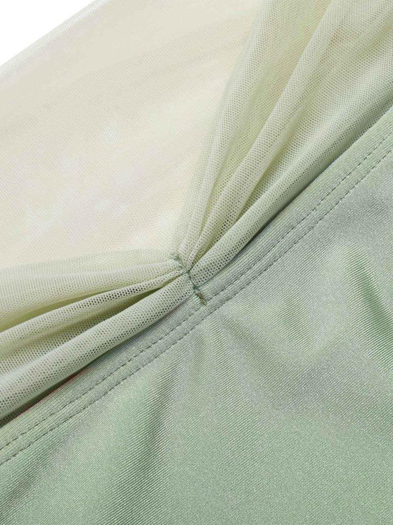 LAVENDER 1970S MERMAID SHELL HALTER BIKINI SET Ruched Swim Suits High Stretch Underwire Non-removable Pad Women's Swimsuit