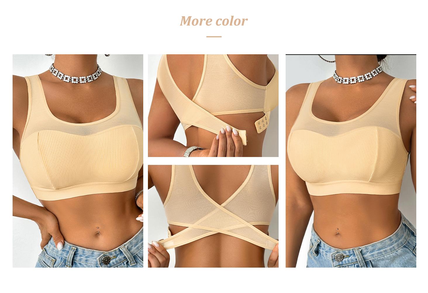 Push Up Bra No Cup No Wire Comfortable Breathable Everyday yoga Women's Wear Womenswear Fit Side Buckle Sports Push Up Bra No Cup No Wire Comfortable Breathable Everyday yoga Women's Wear Womenswear Fit Side Buckle Sports