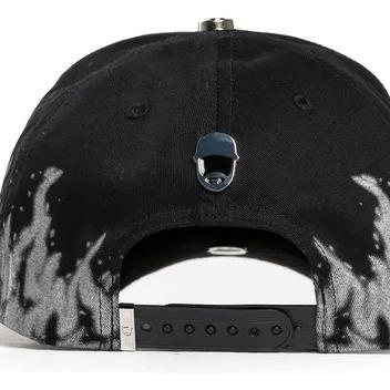 2026 Barbas Hats "Scream" Premium Streetwear Snapback – Black Adjustable Unisex Hat for Men & Women Featuring Gothic Letter Embroidery and Bold Graphic Design Inspired by Modern Urban Fashion