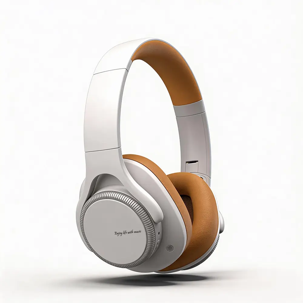 B15 Foldable Titanium Metal Over-Ear Headphones, HiFi Stereo Audio, Bluetooth 6.0, Hybrid ANC Noise Cancellation, Low Latency, 50H Long Playtime, Comfortable Earpads for iOS & Android Devices
