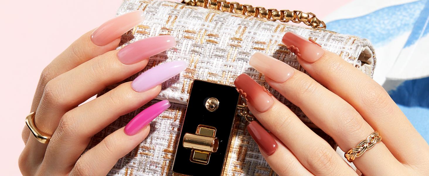 Beetles Nail Extension Poly Gel Professional DIY Nail Art for Starter Top Coat Base Gel, Gift for Women gift for girls, Nail Manicure at home, With Slip Solution, Beginner friendly Polish Cutics  Cosmetic #TikTokShopBacktoSchool