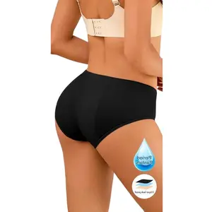 Women's Leakproof Period Panties Soft Comfy Breathable for Daily Wear Colorblock Underwear Sets Ladies Incontinence Knicker