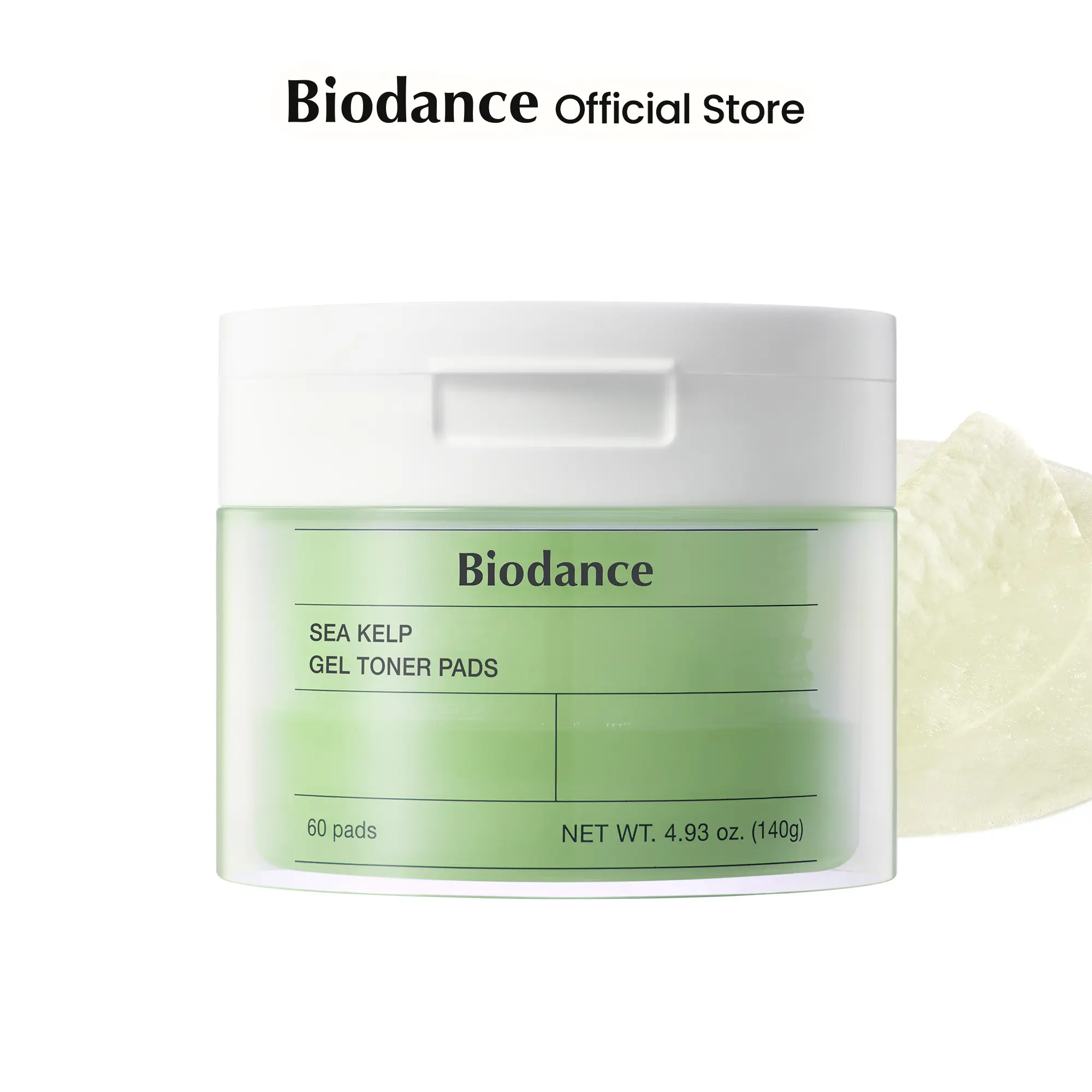 [Biodance Official Shop] Sea Kelp Gel Toner PadsㅣCalming, Soothing, Sebum Control, Hydrating | 4.93 fl.oz.(140g), 60Pads Face Care Products Moisturizing