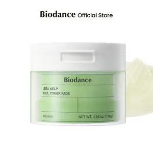 [Biodance Official Shop] Sea Kelp Gel Toner PadsㅣCalming, Soothing, Sebum Control, Hydrating | 4.93 fl.oz.(140g), 60Pads