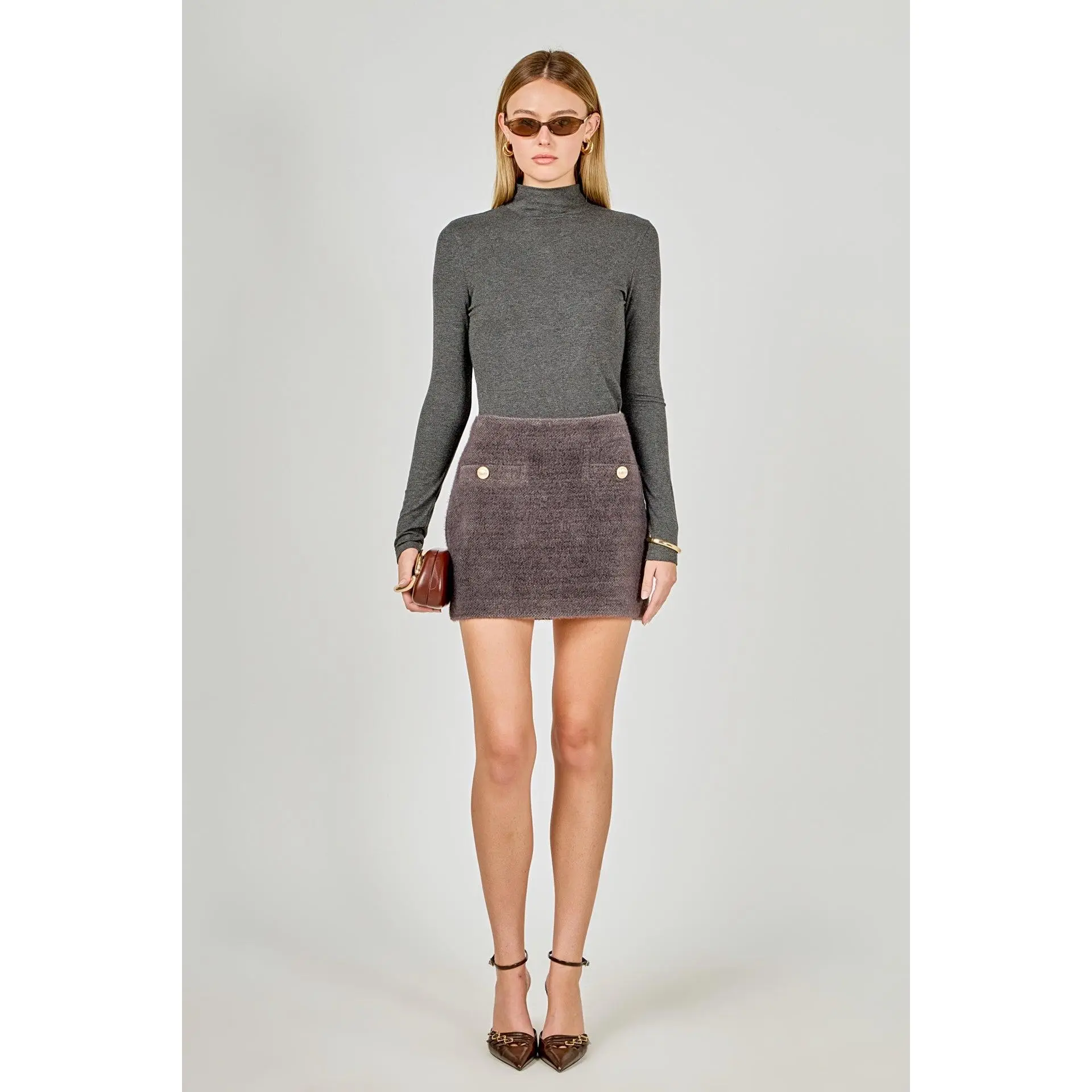 Tweed Boucle Skirt