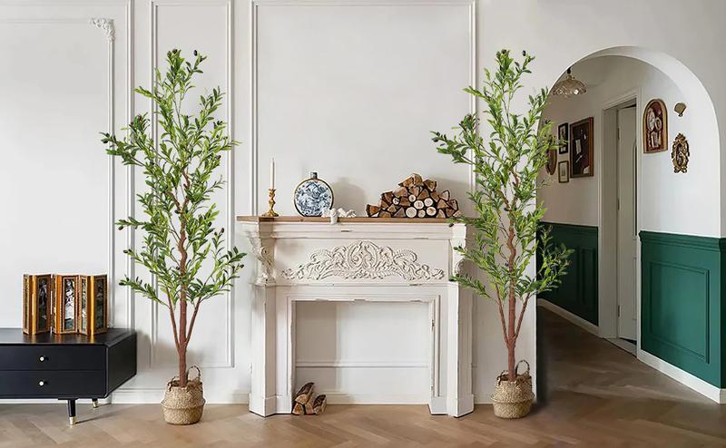 Large Multi-Trunk Artificial Olive Tree With Container - Realistic Leaves And Fruits, Perfect For Indoor And Outdoor Decor, Versatile For Various Room Types, Occasions And Seasonal Celebrations Large Multi-Trunk Artificial Olive Tree With Container - Realistic Leaves And Fruits, Perfect For Indoor And Outdoor Decor, Versatile For Various Room Types, Occasions And Seasonal Celebrations
