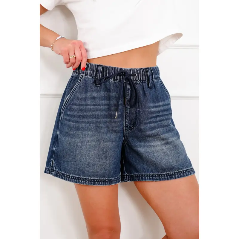 Judy Blue "The Marina" High Waisted Featherweight Baggy Shorts