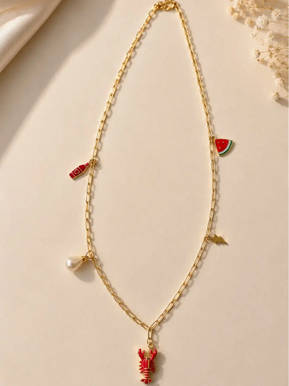 Lobster Charm Necklace