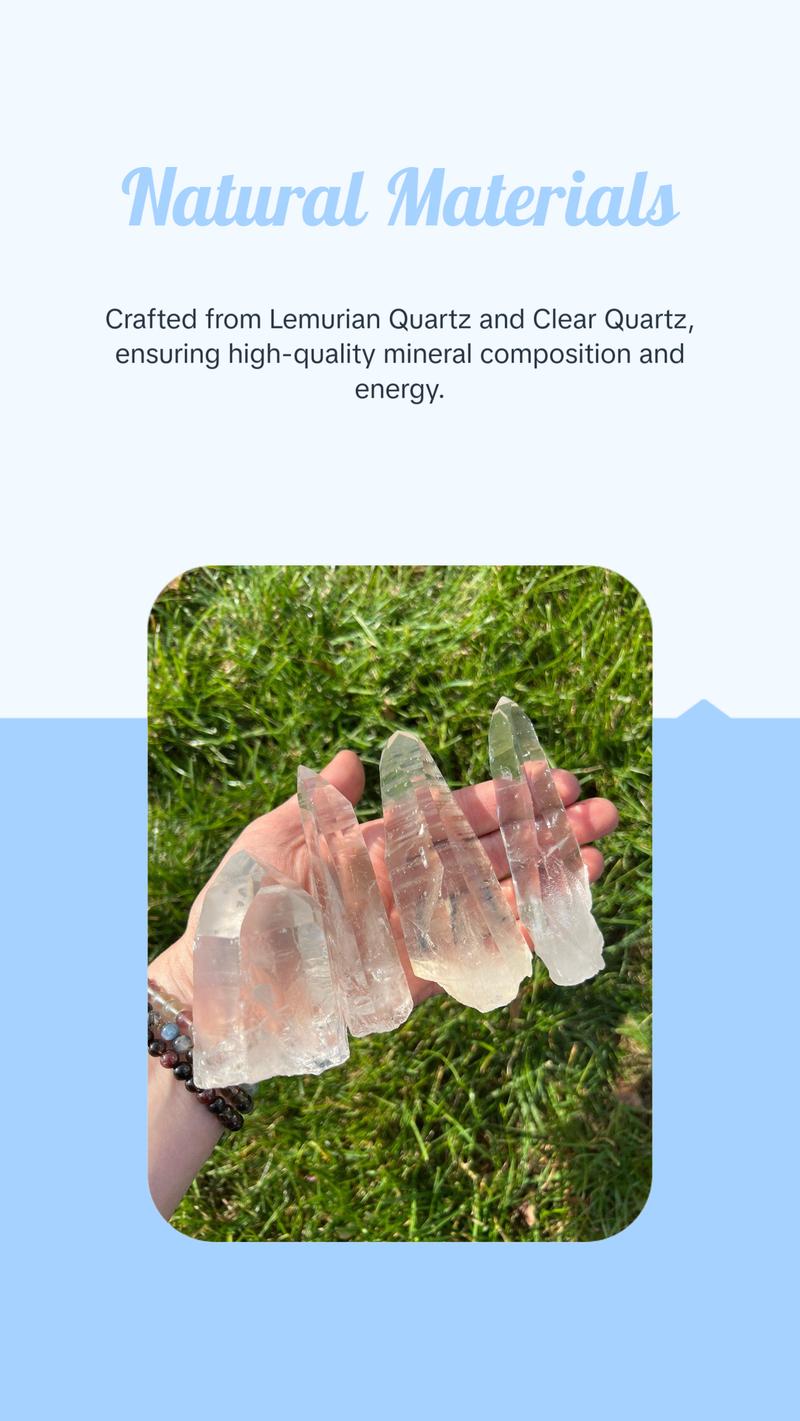 Lemurian Seed Quartz Crystal Point - Natural Healing Stone