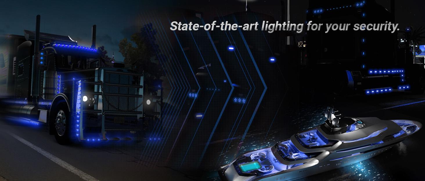 DIBMS 10 PCS 3/4 Inch Round Mini LED Clearance Light LED Front Rear Side Marker Indicator Light Bullet Marker Light for Truck RV Car Bus Trailer Van Caravan Boat (12V, Blue)