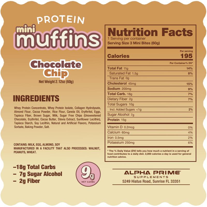 Prime Bites Mini Muffin Variety Pack - 15g Protein and 5g Collagen