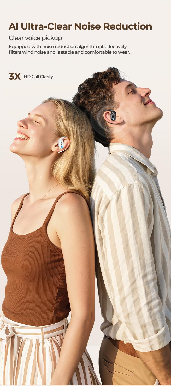 ERAZER XP18 Powerbank Earbuds,Can Charge Phones,Wireless Bluetooth Headphones, Bluetooth 6.0, OWS Earphones , Sports Headphones, High Sound Quality Headphone, Daily Waterproof Wear Comfortable for Daily Calls Compatible with Android/IOS detail 2