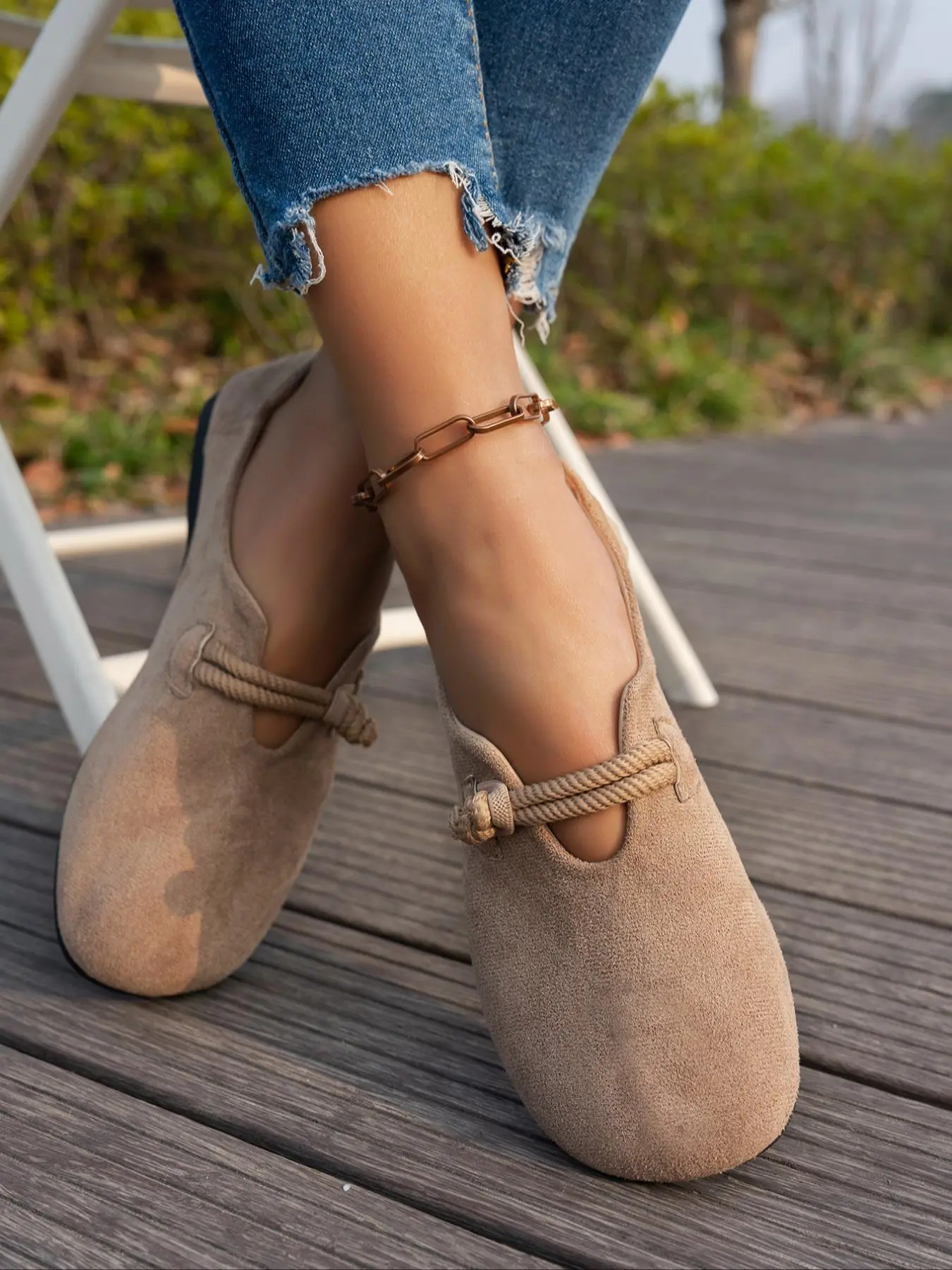 Women's Solid Color Flats, Casual Trendy Flat, Casual Comfortable Flat Shoes for Daily Wear, Lightweight Breathable Shoes for Women & Girls, Slip On Shoes, fashionable flats, Lightweight Flats Footwear, Ballet Flats