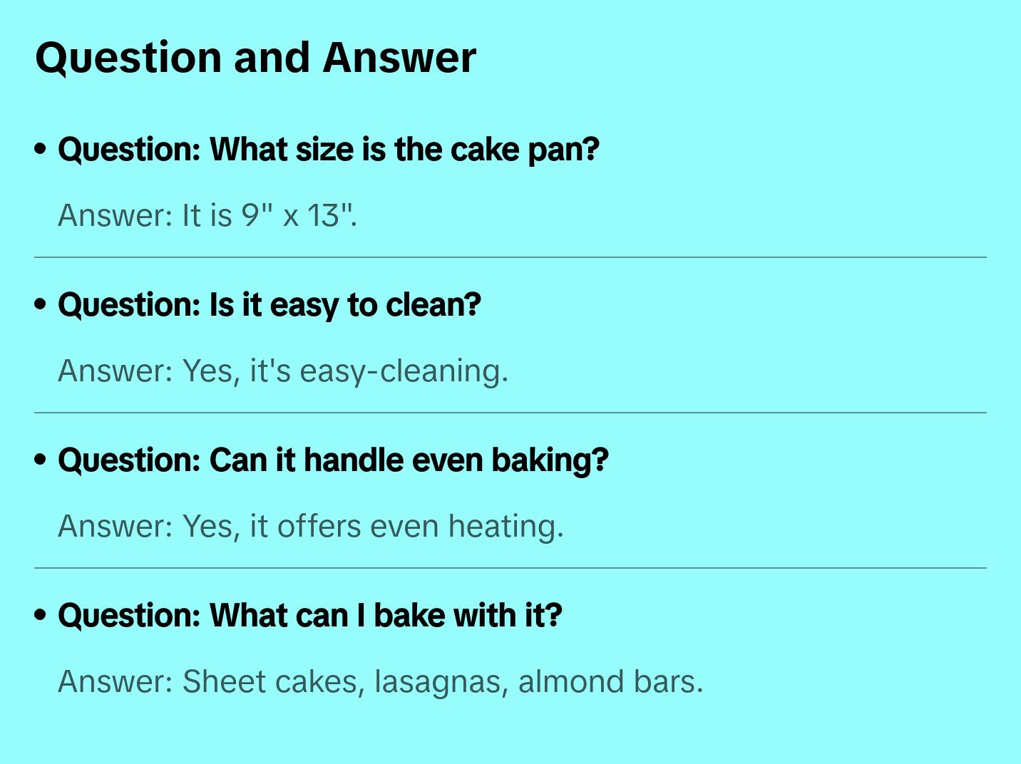 9" x 13" Rectangular Cake Pan