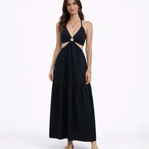 Midnight Muse Cutout Maxi Dress