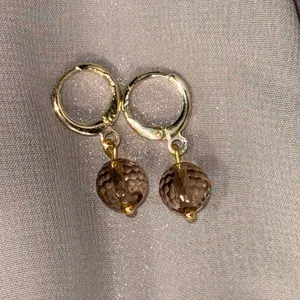 The Nocturne Earrings | Gold Filled Sterling Silver Earrings with Smokey quartz charms