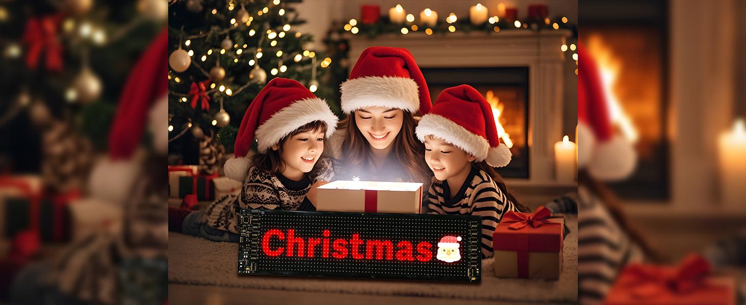 MasterAkoh Programmable Scrolling LED Car Sign, Flexible USB 5V Digital Light Display, 7''*3'' &15''*4'' two sizes, Bluetooth App Control Custom Text Animation for Store Taxi Counter Booth Advertising