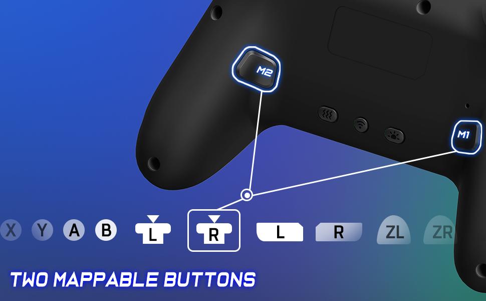 Switch Controller, Wireless Switch Controller Compatible with Switch Controller/Switch Lite/OLED, Wireless Switch Controllers Work with iOS/Android/PC with RGB Light, Programmable, TURBO & Wakeup