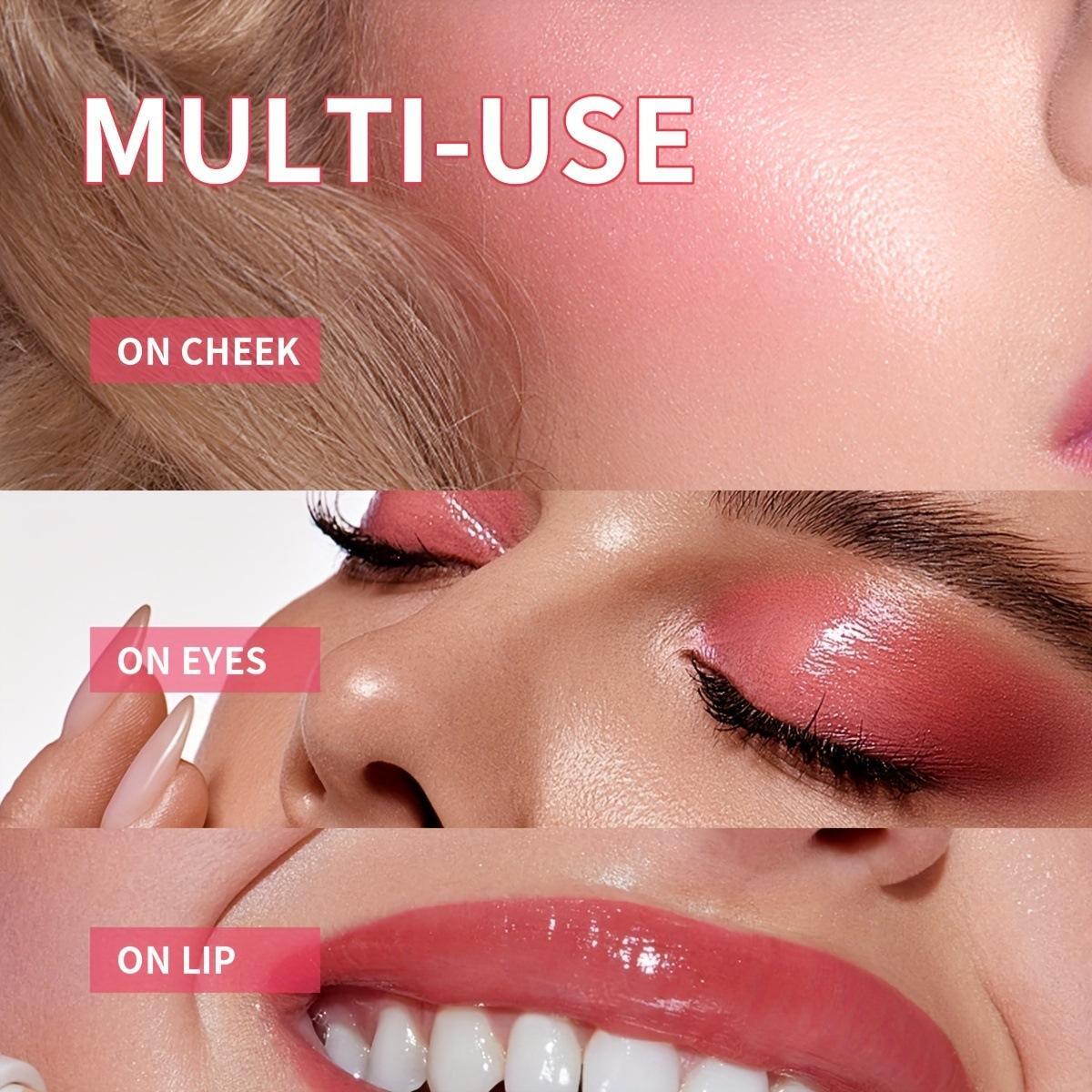 On-the-Go BLUSH Tinted Moisture Stick for Flawless Look - Long Lasting Liquid Blusher with Moisturizing Formula - Natural Shades for Cheeks & Eyes