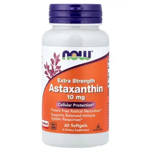 NOW Foods Astaxanthin, 10 mg, 60 Softgels