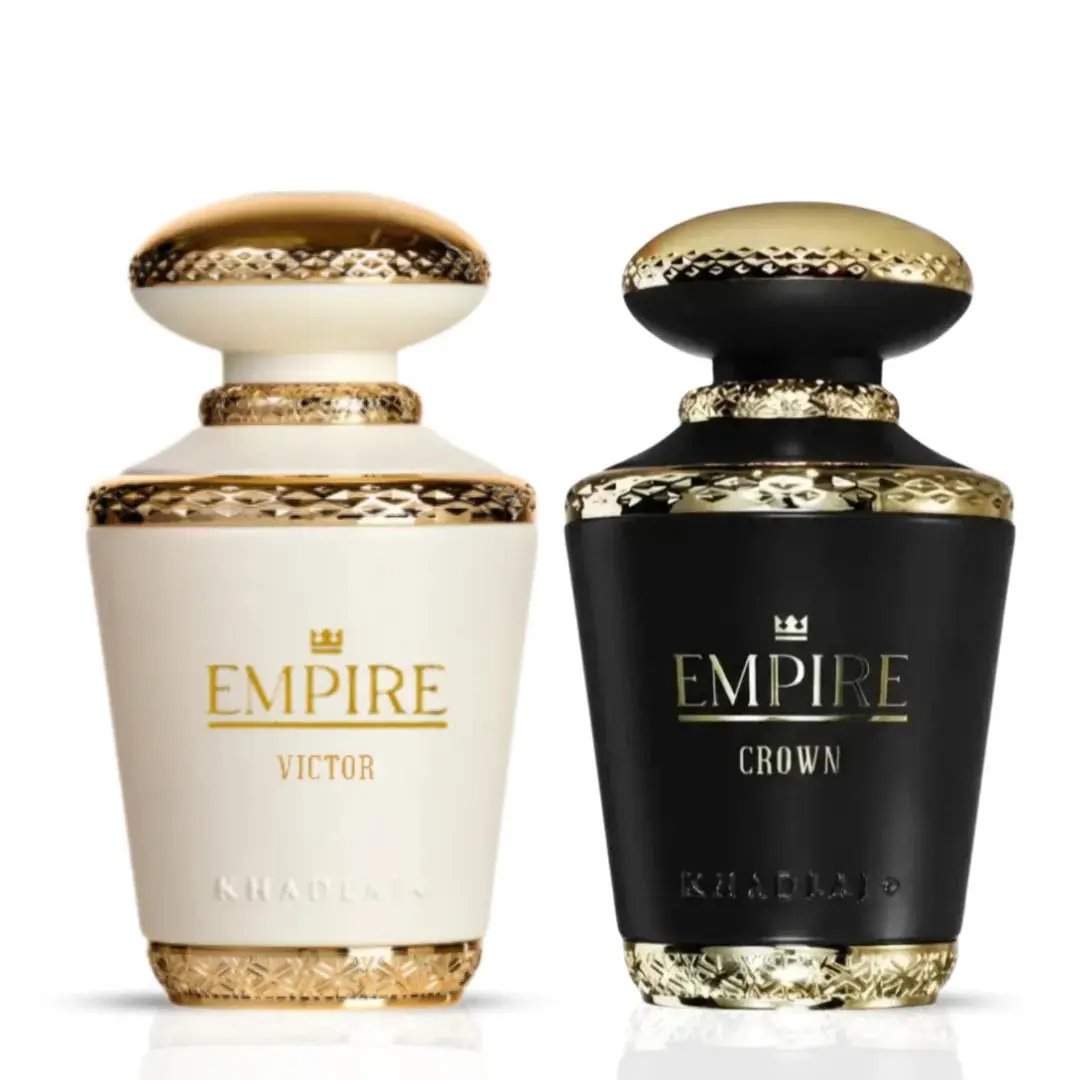 Empire Victor & Empire Crown Eau de Parfum Spray 100ml (3.4 oz) by Khadlaj (Bundle)