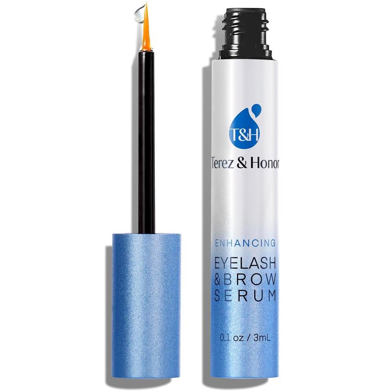 Terez and Honor Advanced Eyelash Serum and Eyebrow Growth Serum for Thicker, Longer Eyelashes and Eyebrows - Grow Luscious Lashes with Brow Enhancer